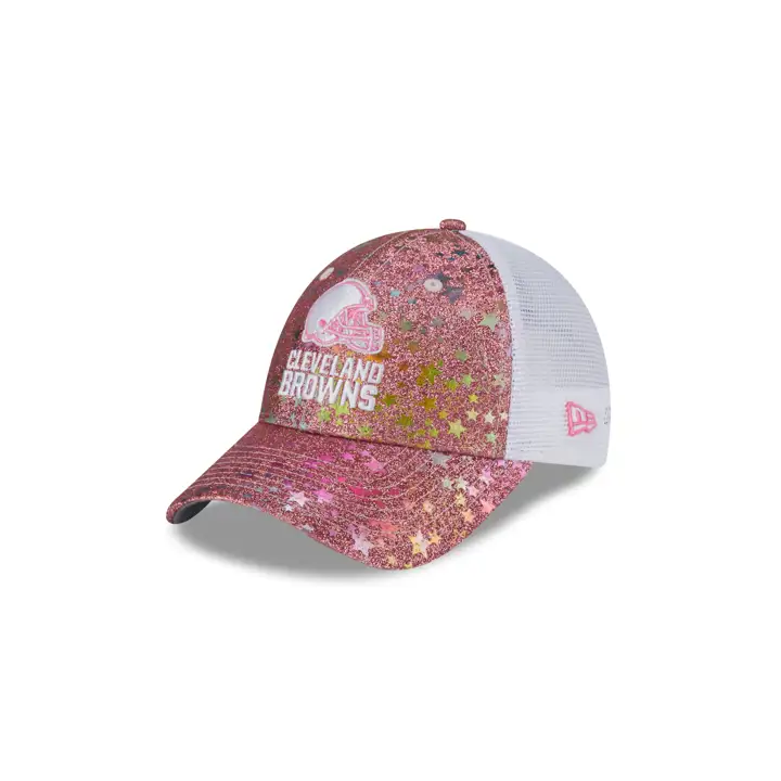 Cleveland Browns NFL Filles Cœurs Scintillants 9FORTY Rose