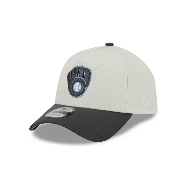 MILWAUKEE BREWERS MLB Black Ice A-Frame 9FORTY STATE DKGRY/G
