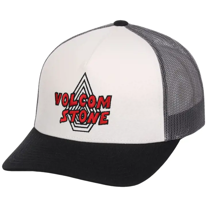 Volcom Pit Stop Casquette en mousse WHT/BLK