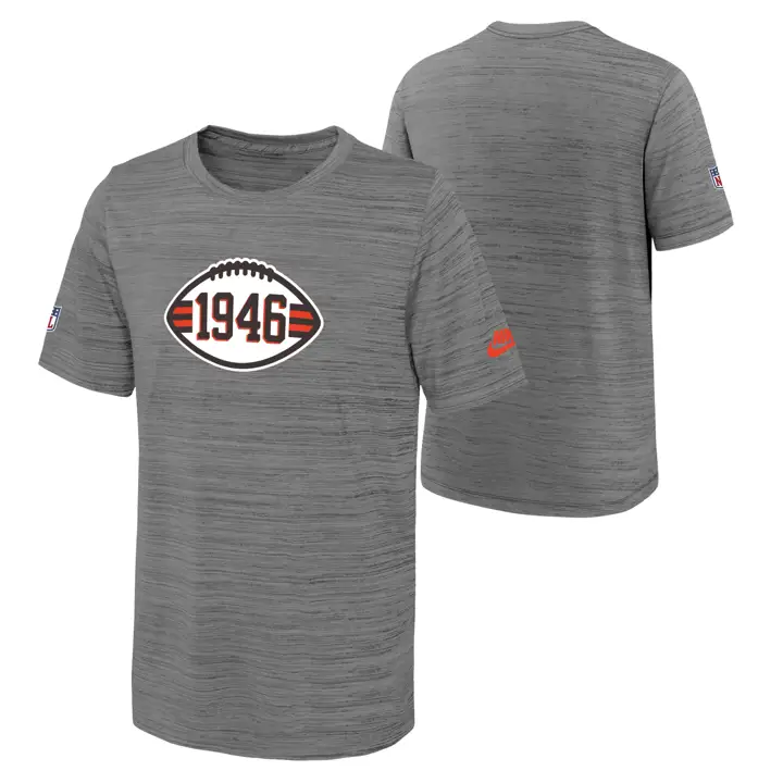 Cleveland Browns NFL Youth ALT Velocity T-Shirt GRY