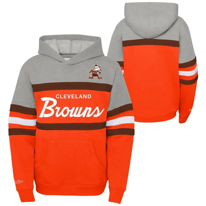 Cleveland Browns NFL Hoodie d'entraîneur pour jeune ORG