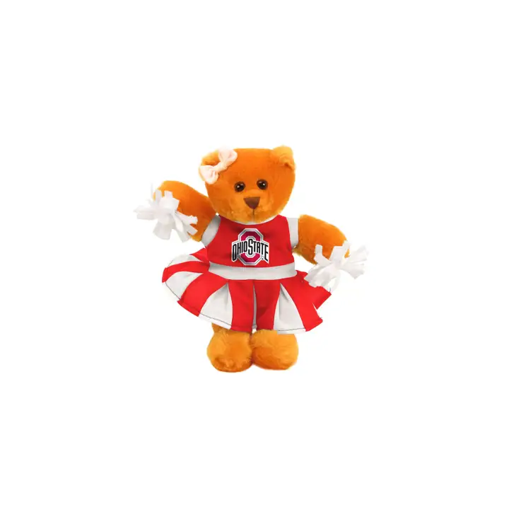 Ohio State Buckeyes Ours en peluche pom-pom girl 8 po