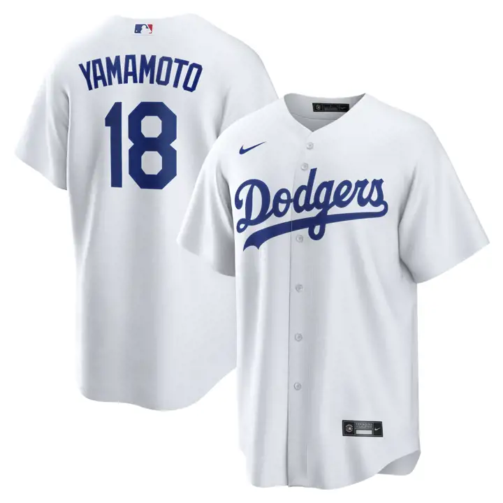Maillot Réplique Officiel Joueur MLB des Dodgers Yoshinobu Yamamoto