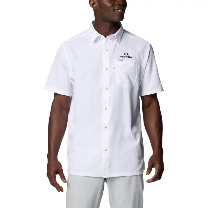 Chemise de camp Georgia Bulldogs NCAA SLACK TIDE BLANC