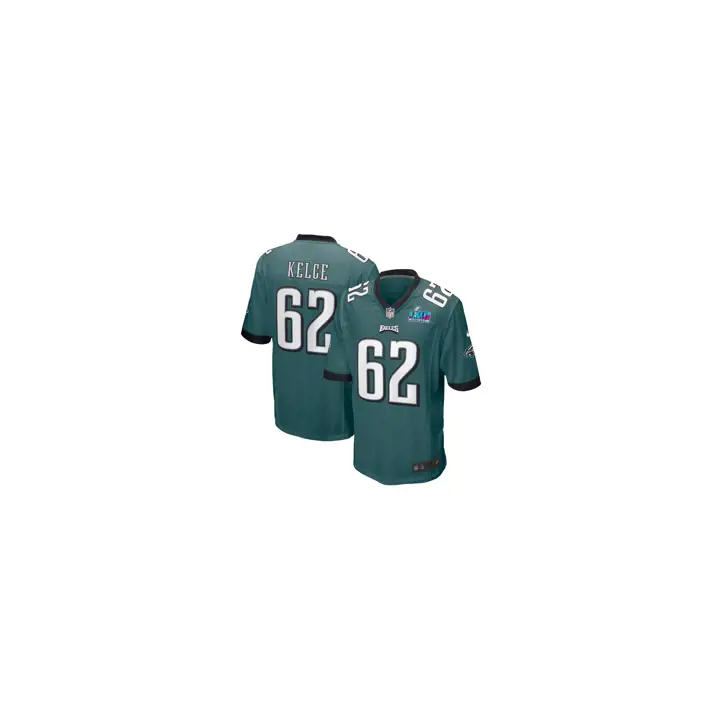 Eagles NFL Maillot de match homme SB LVIII Patch 24 Jason Kelce T