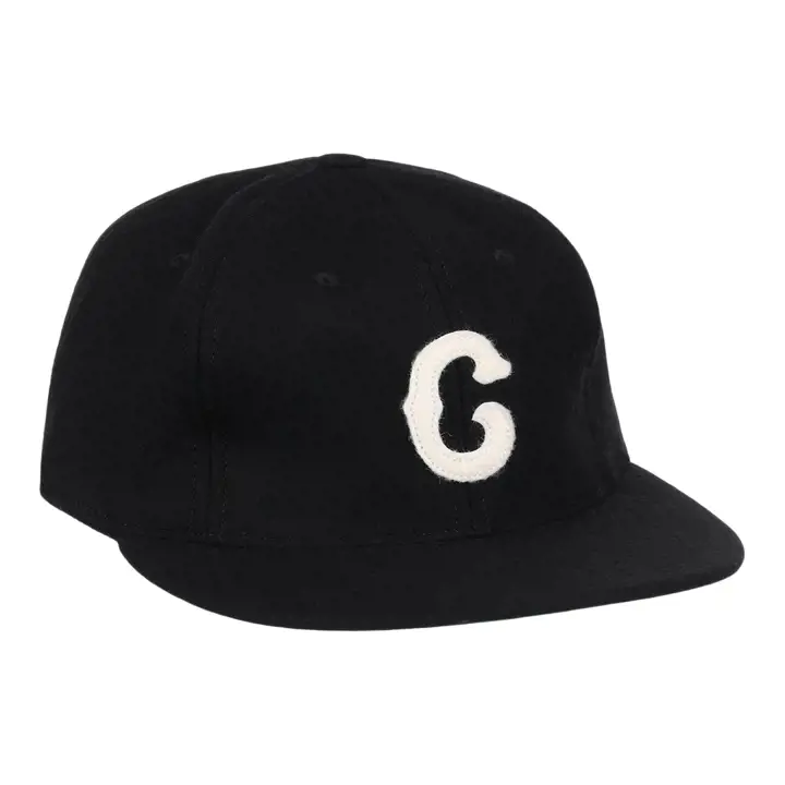 Casquette de baseball vintage en laine Pittsburgh Crawfords noire