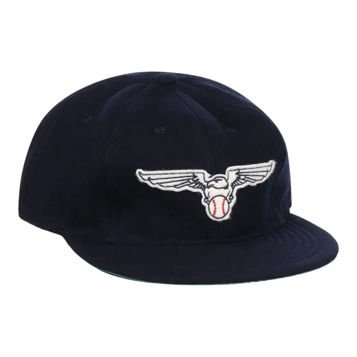 Casquette vintage en laine des Newark Eagles, bleu marine