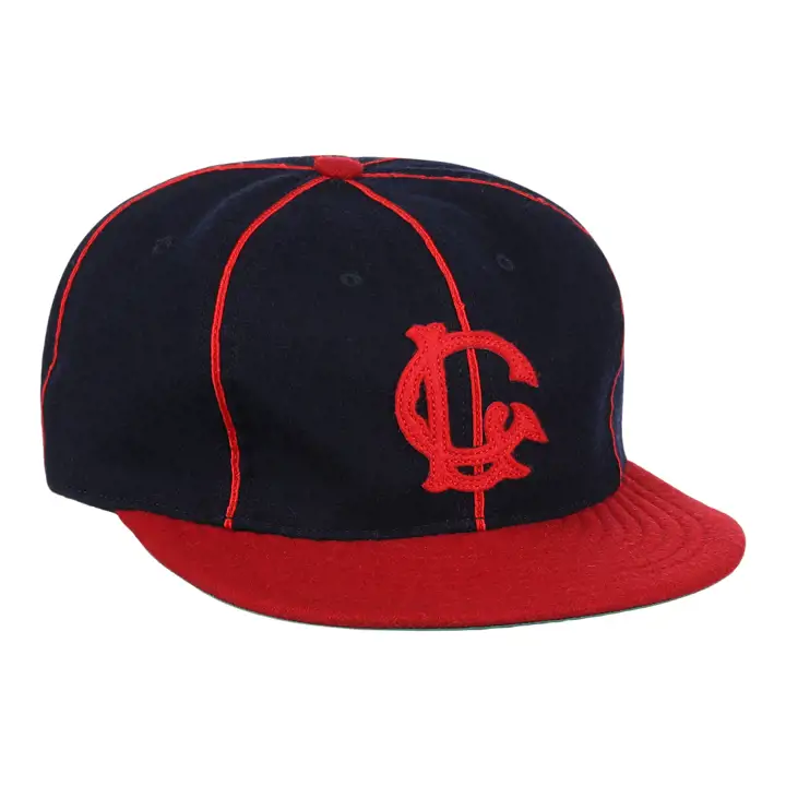 Casquette de baseball vintage en laine Lincoln Giants marine/rouge