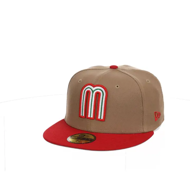 Mexique Mexique Pays Mode 59Fifty kha/rouge/gris