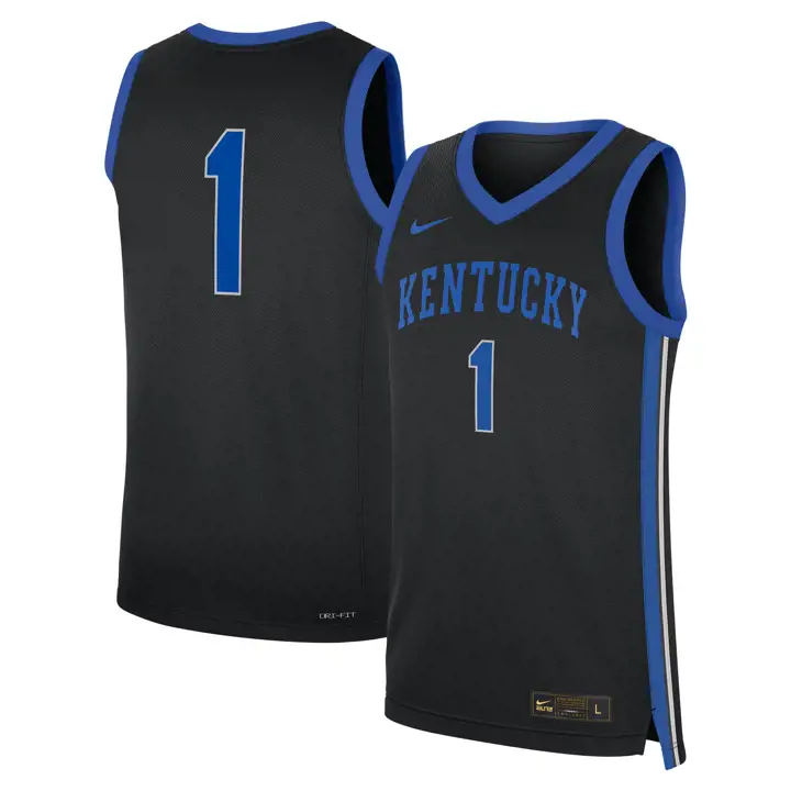 Kentucky Wildcats NUMÉRO 1 HO24 Maillot de basket réplique bl