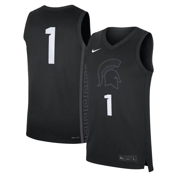 Maillot de Basket-ball Réplique des Spartans de Michigan State NCAA #1 bl