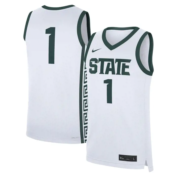 Maillot de basket-ball réplique NCAA des Spartans de Michigan State #1 bl
