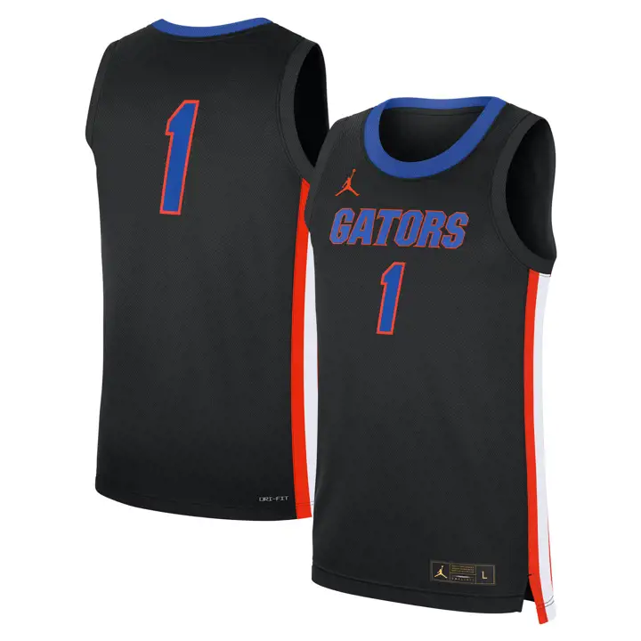 Florida Gators NCAA Replica Basketball Jersey #1 blk