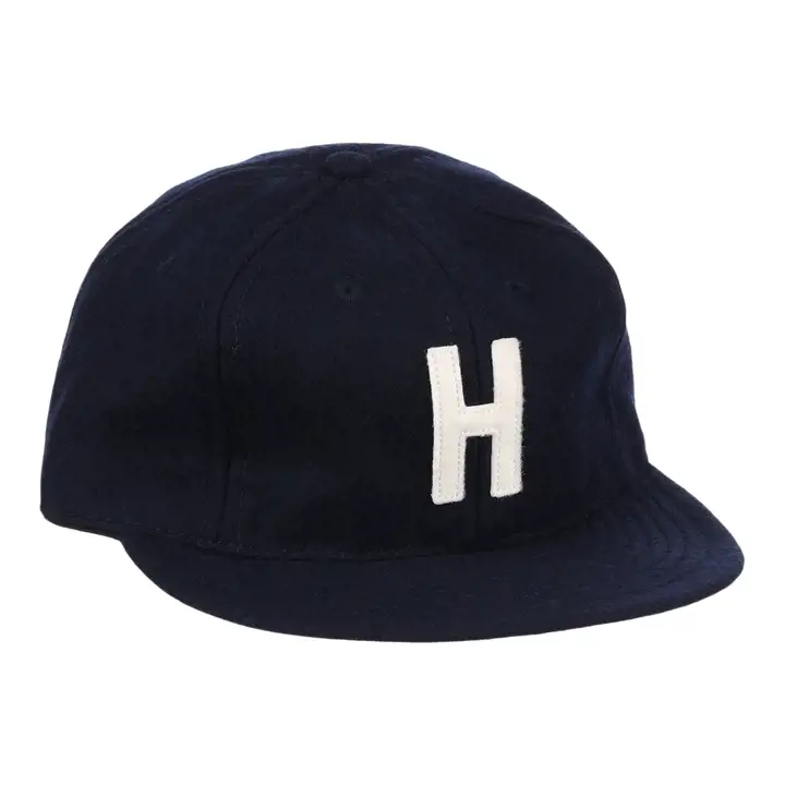Casquette de baseball vintage en laine Homestead Grays bleu marine