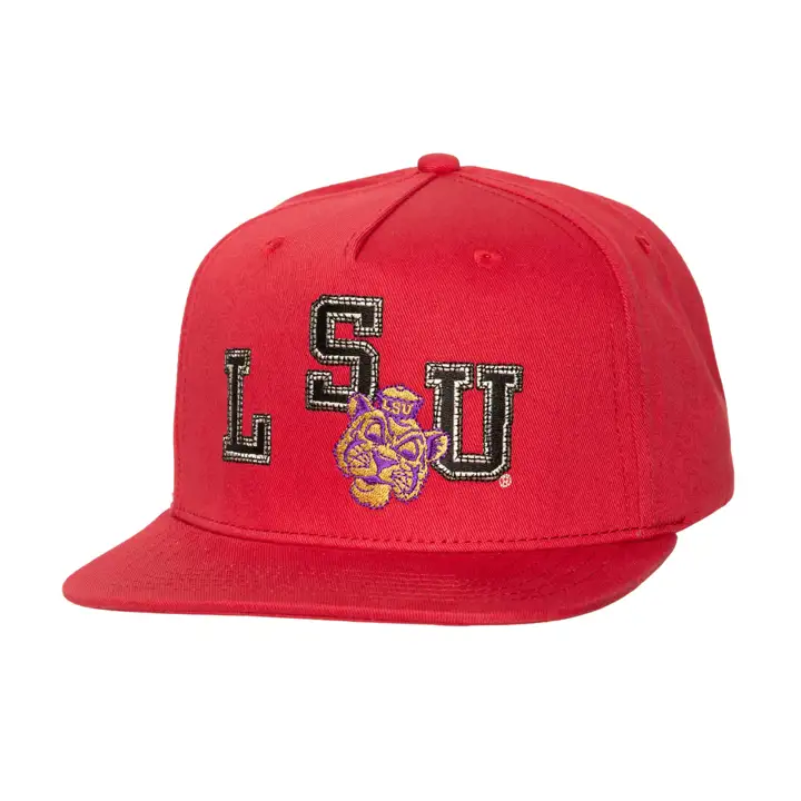 Casquette snapback L.S.U. CJ PINCH marron