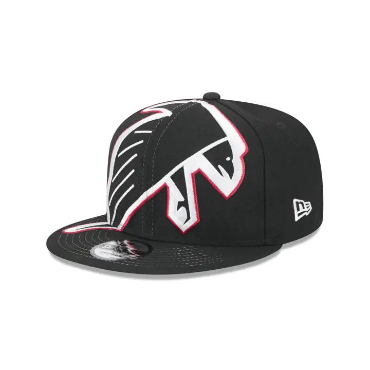 ATLANTA FALCONS NFL Casquette Snapback Oversize Historique Noire