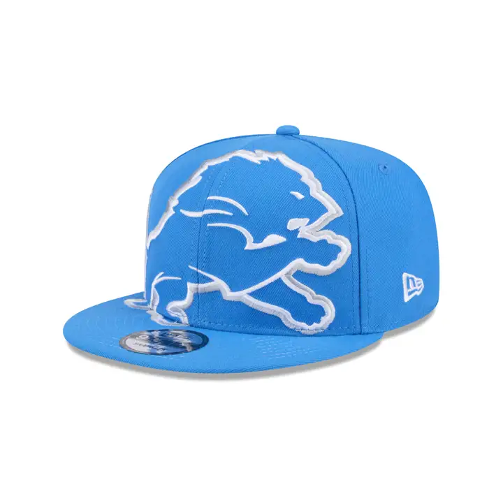 DETROIT LIONS NFL Casquette oversize bleue à bouton-pression