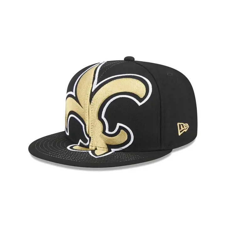 NEW ORLEANS SAINTS NFL Casquette oversized à bouton-pression noire