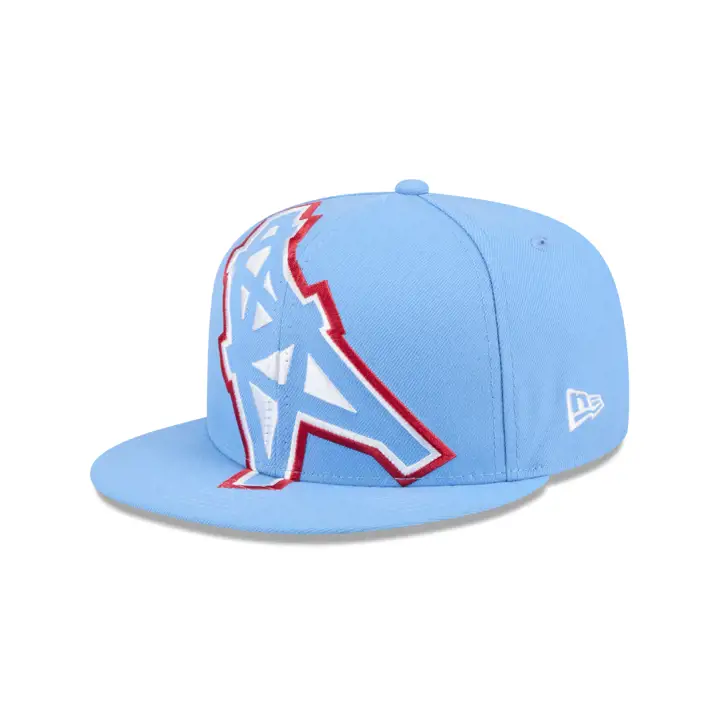 Houston Oilers NFL Casquette Oversize Historic LBL à Bouton-Pression