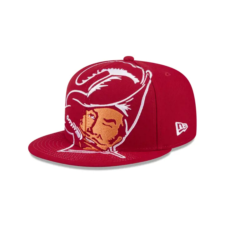 TAMPA BAY BUCCANEERS NFL Casquette Snapback Oversize Historique ROUGE
