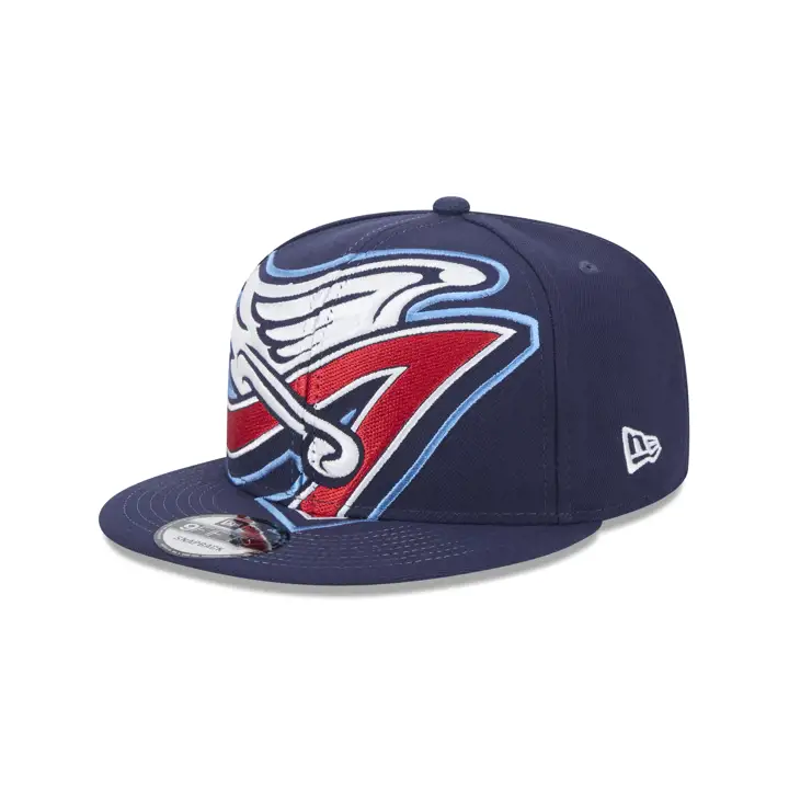 ANAHEIM ANGELS MLB Casquette Snapback Oversize BLEU MARINE/VERT