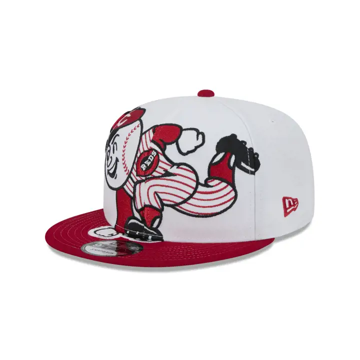 CINCINNATI REDS MLB Casquette à Boutons Pression Géante BLA/ROU/VER