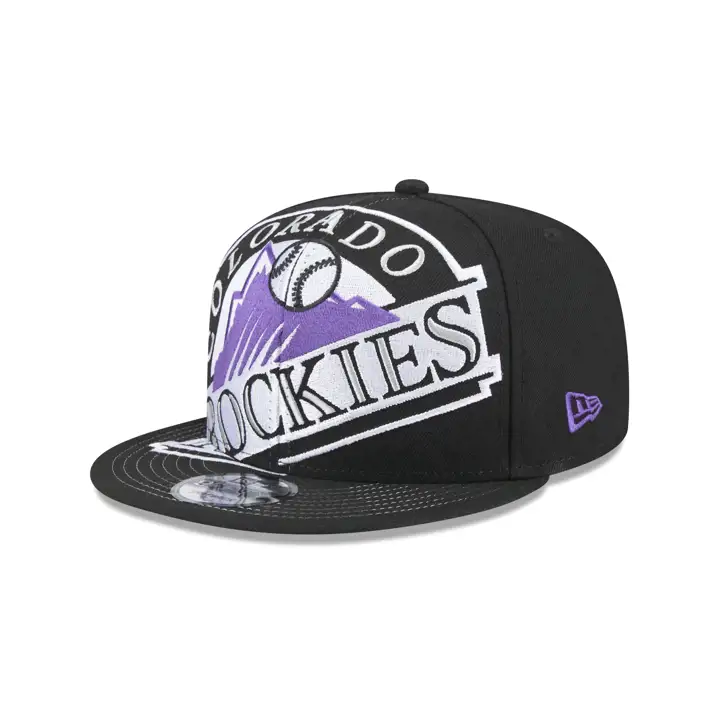 COLORADO ROCKIES MLB Oversized Snap NOIR/VERT
