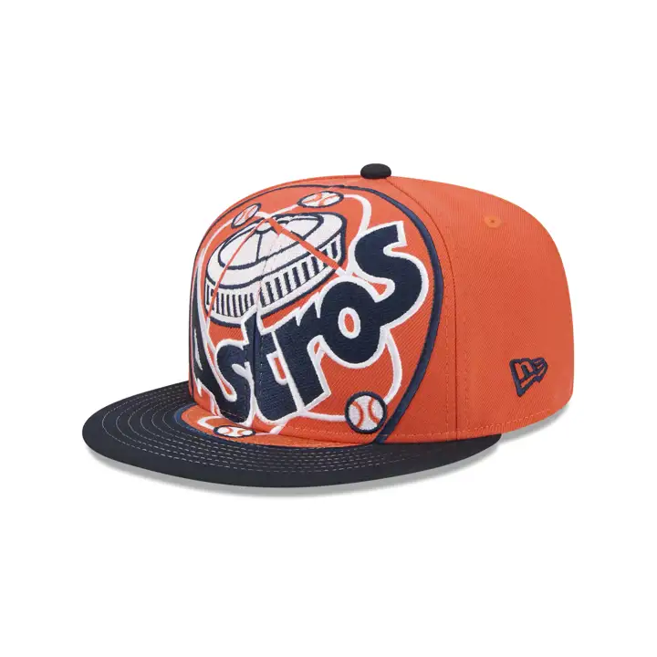 HOUSTON ASTROS MLB Casquette Snapback Géante ORG/MARINE/VERT ASTRODOME SPR