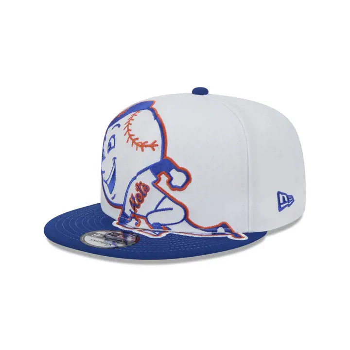 NEW YORK METS MLB Casquette Oversize SNAP BLANC/BLEU ROI/VERT