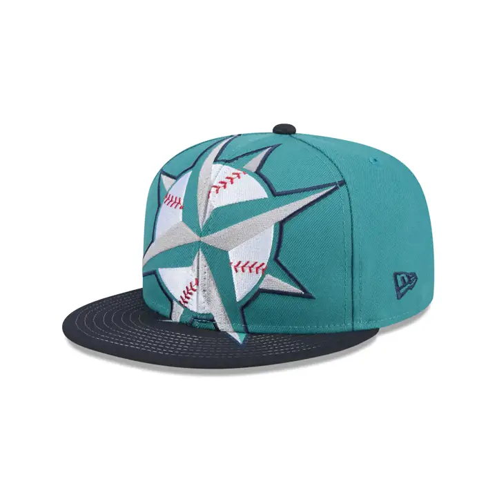 SEATTLE MARINERS MLB Oversized Snap TEAL/NAVY/GRN
