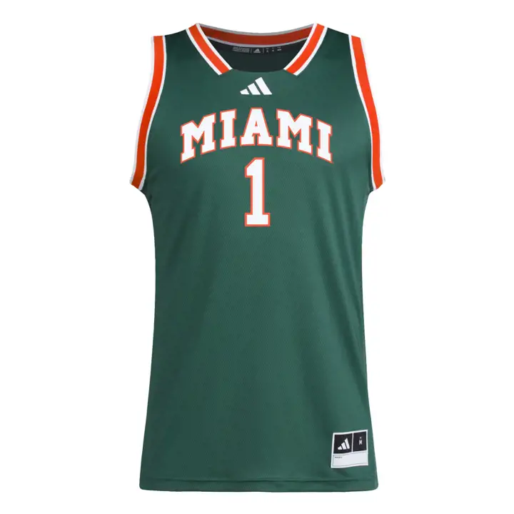 Maillot de basket-ball Miami Hurricanes NCAA Swingman Replica vert