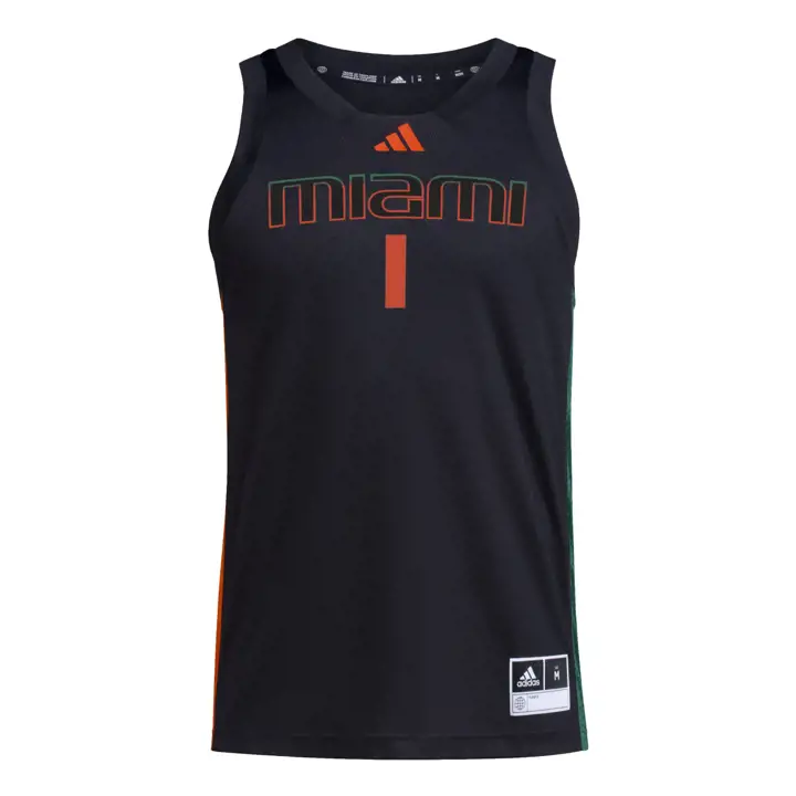 Maillot de Basket Replica Miami Hurricanes NCAA Swingman noir