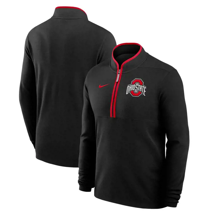 Ohio State Buckeyes HO24 VICTORY HALF ZIP blk