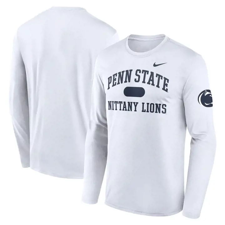 T-SHIRT À MANCHES LONGUES Penn State Nittany Lions HO24 LEGEND BLANC