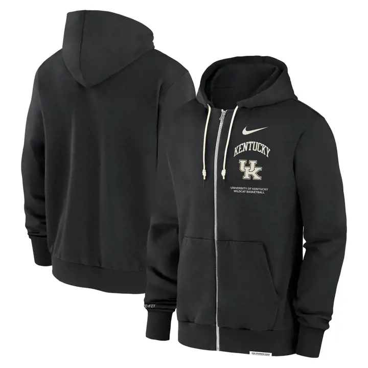 Kentucky Wildcats HO24 DRI FIT TRAVEL FULL ZIP HOOD noir