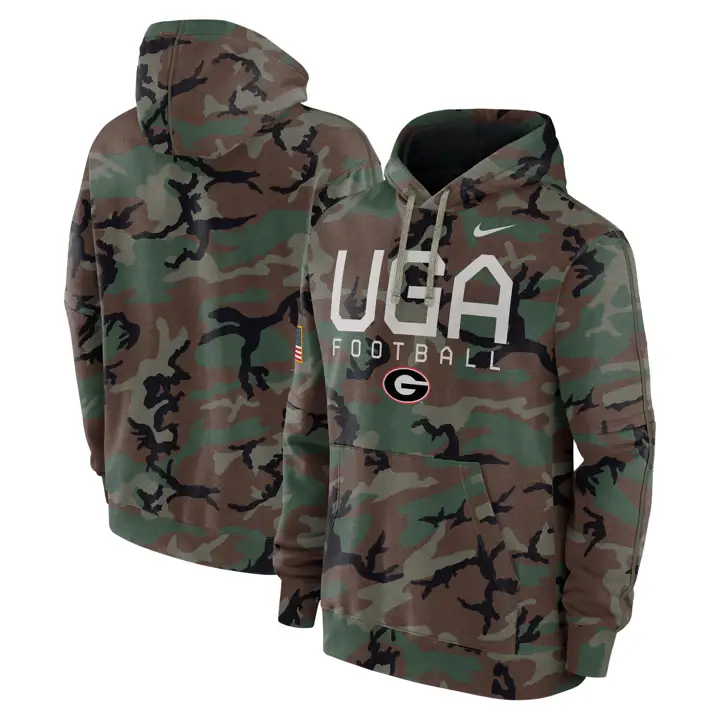 Sweat à capuche Georgia Bulldogs NCAA camouflage, collection "Military Appreciation"
