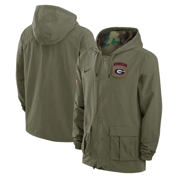 Veste militaire NCAA Georgia Bulldogs vert