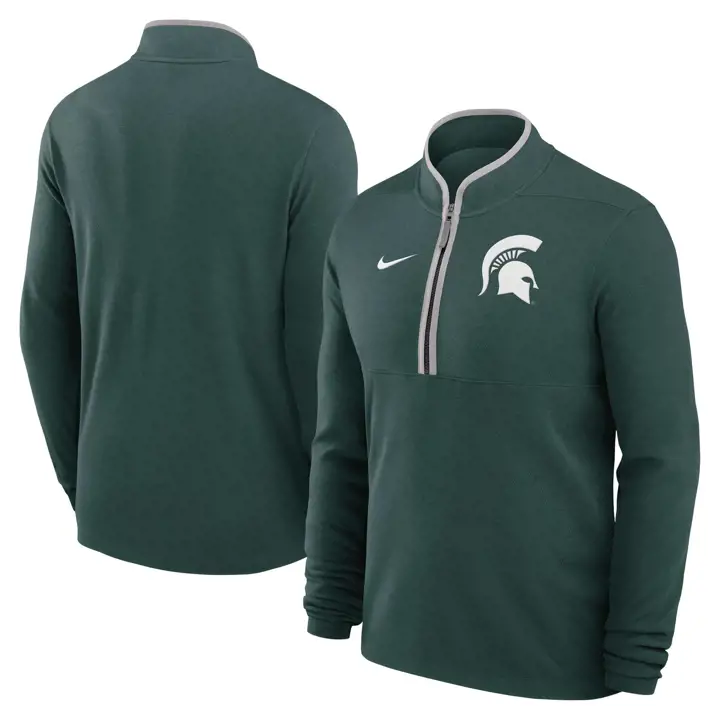 Michigan State Spartans NCAA Courtside 1/4 Zip vert