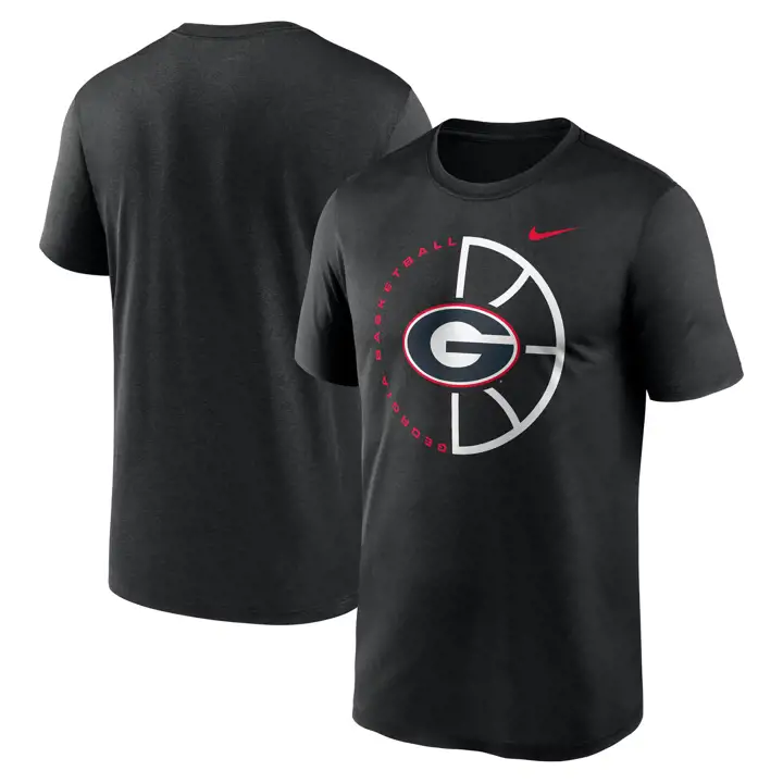 T-shirt noir Legend - Icone de basket-ball NCAA Georgia Bulldogs
