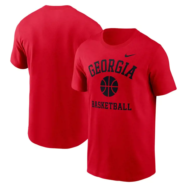 T-shirt icône de basketball NCAA rouge Georgia Bulldogs