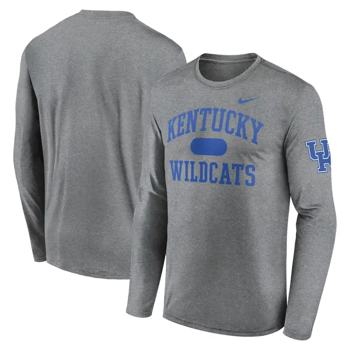 T-shirt manches longues NCAA Kentucky Wildcats Legend gris