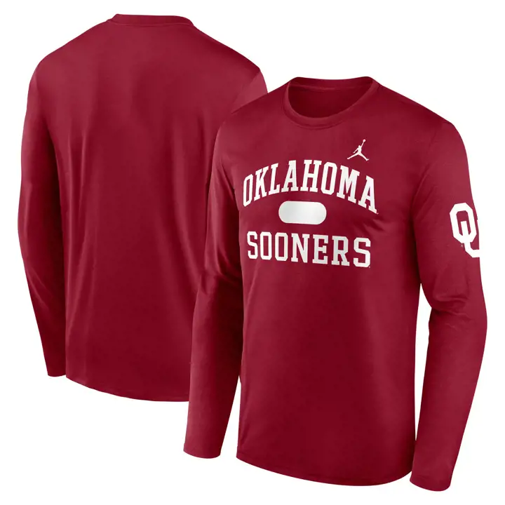 T-shirt manches longues Oklahoma Sooners NCAA Legend crim