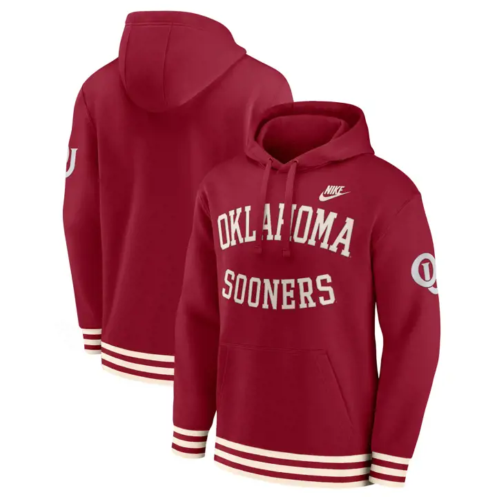 Sweat à capuche rétro NCAA Oklahoma Sooners