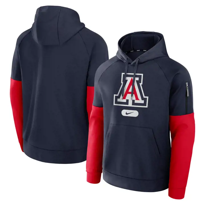 Sweat à capuche Arizona Wildcats NCAA Fitness bleu marine
