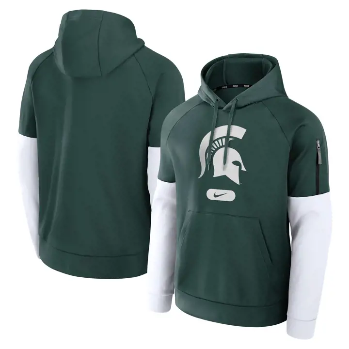 Sweat à capuche Michigan State Spartans NCAA Fitness vert