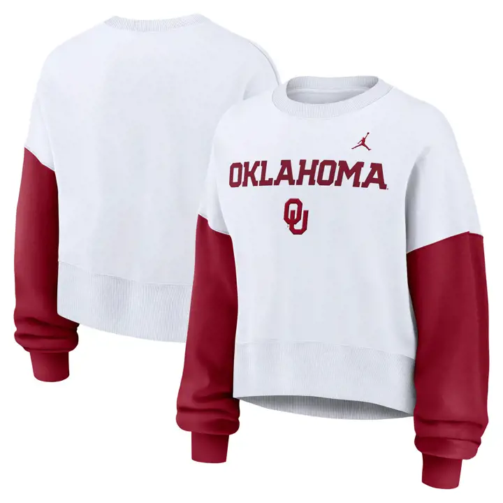 Oklahoma Sooners NCAA Femme ras du cou blanc