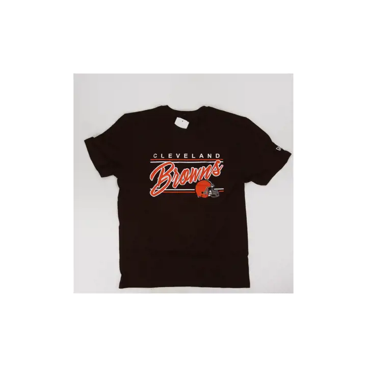 Browns NEW ERA CLEVELAND BROWNS SCRIPT SS CREW T SHIRT BRN