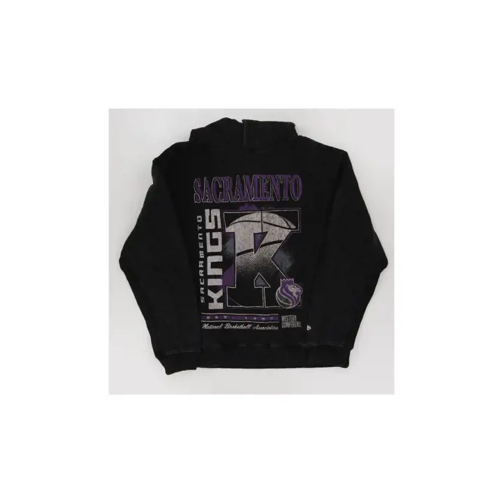 Sweat à capuche classique de sport NBA Sacramento Kings NOIR