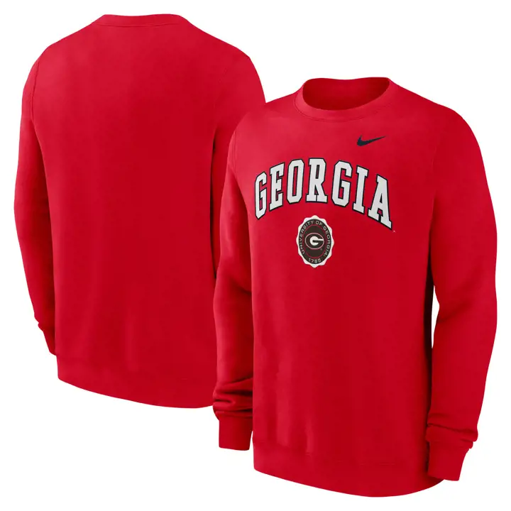 Sweat ras du cou Nike Tackle Twill Tradition Rouge Georgia Bulldogs NCAA