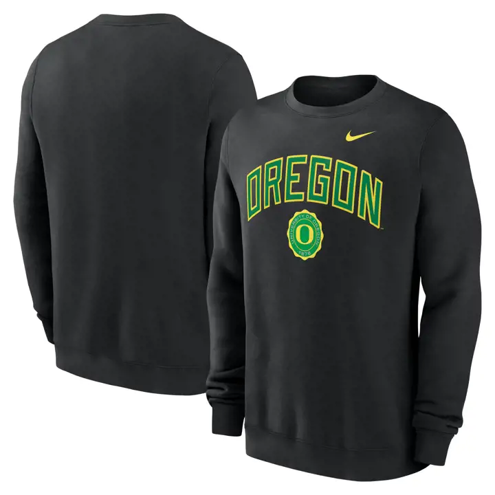 Oregon Ducks NCAA Nike Ras du cou Tradition en sergé tissé blk